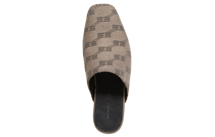 (WMNS) Balenciaga BB Monogram Cosy Mules 'Beige Brown' 653879W2I103020