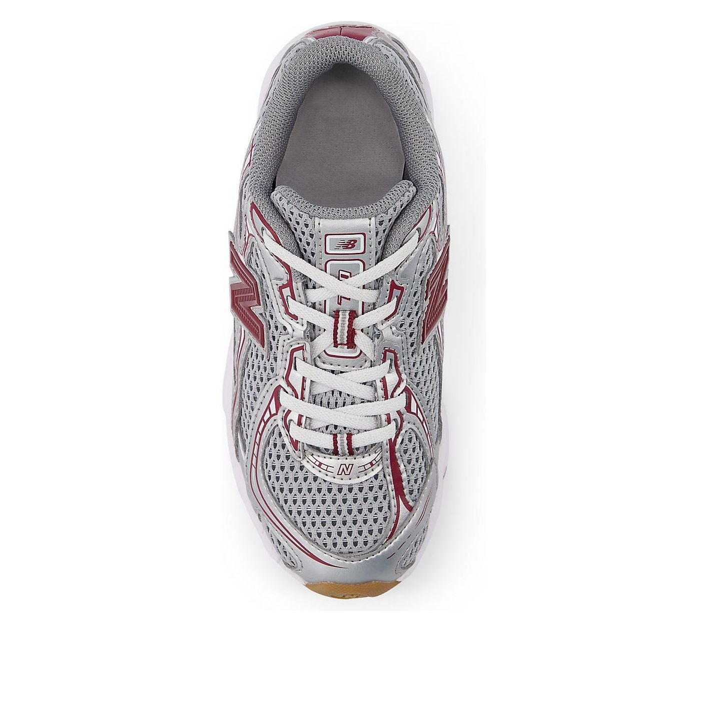 (PS) New Balance 740 Bungee Lace 'Silver Metallic Monarch Burgundy' PZ740MS