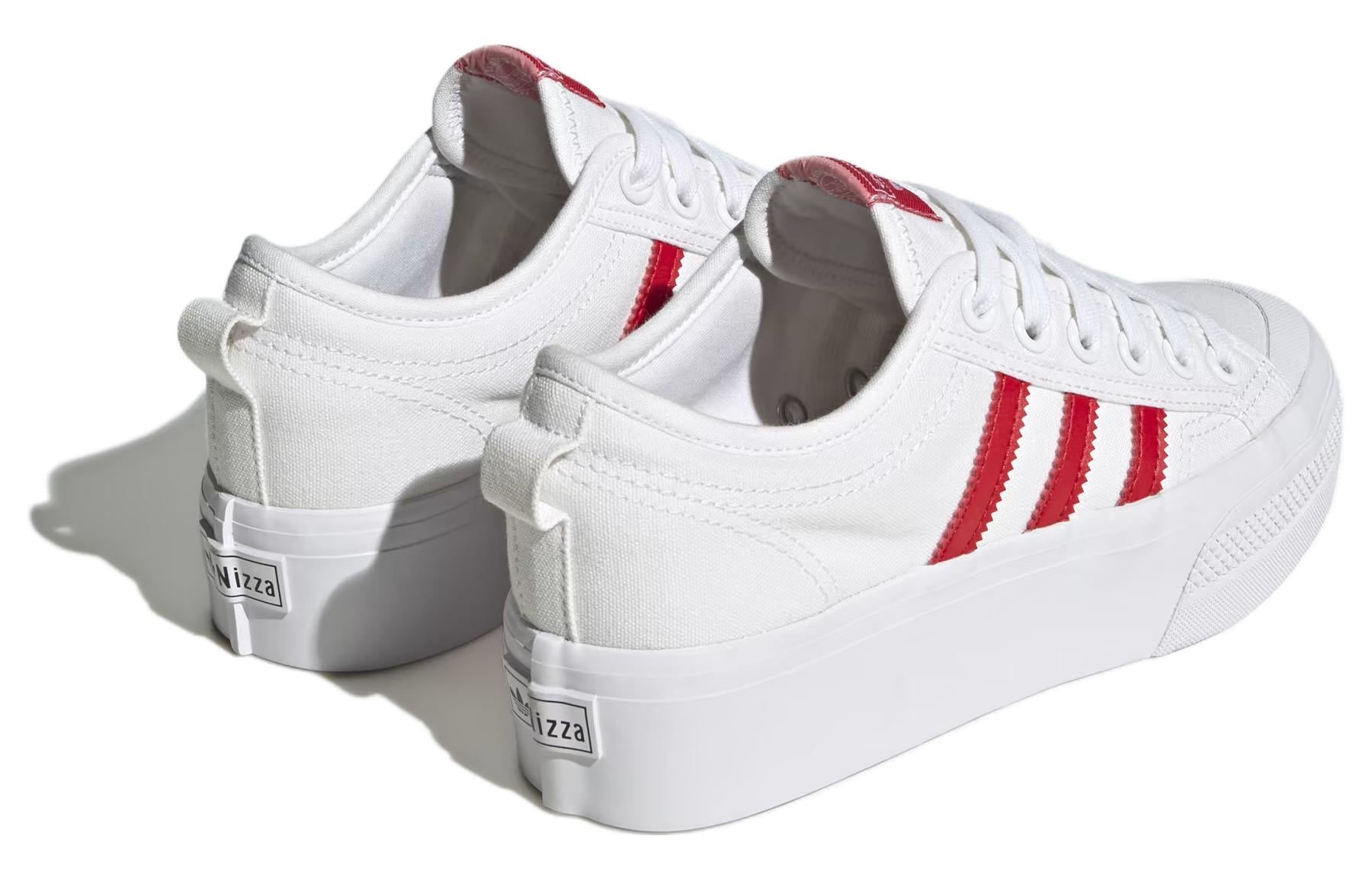 (WMNS) adidas Nizza Platform 'White Scarlet' HQ1902