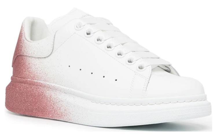 (WMNS) Alexander McQueen Oversized Sneakers 'White Pink' 685672WIB9M9287