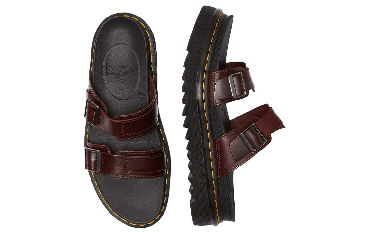 Dr. Martens Myles Brando Leather Sandals Brown 23523211