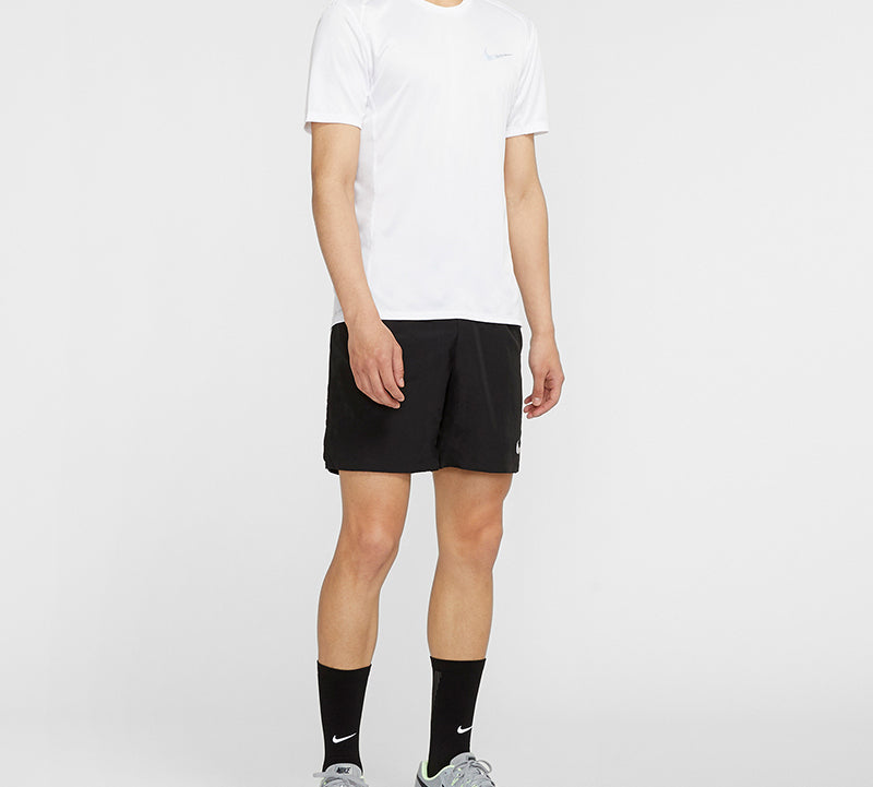Nike Miler Running Tops Quick Dry Short Sleeve White AT3952-100