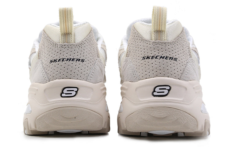(WMNS) Skechers D'Lites Low-Top Running Shoes White 13147-OFWT