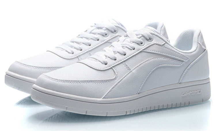 (WMNS) Li-Ning Classic Skateboarding Low 'All White' AGCP422-1