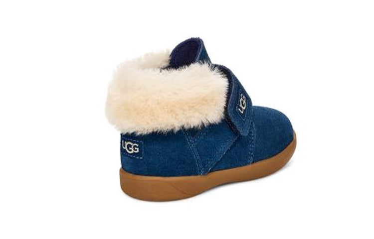(PS) UGG Nolen fur Short Boots Deep Blue 1106229T-NWNV