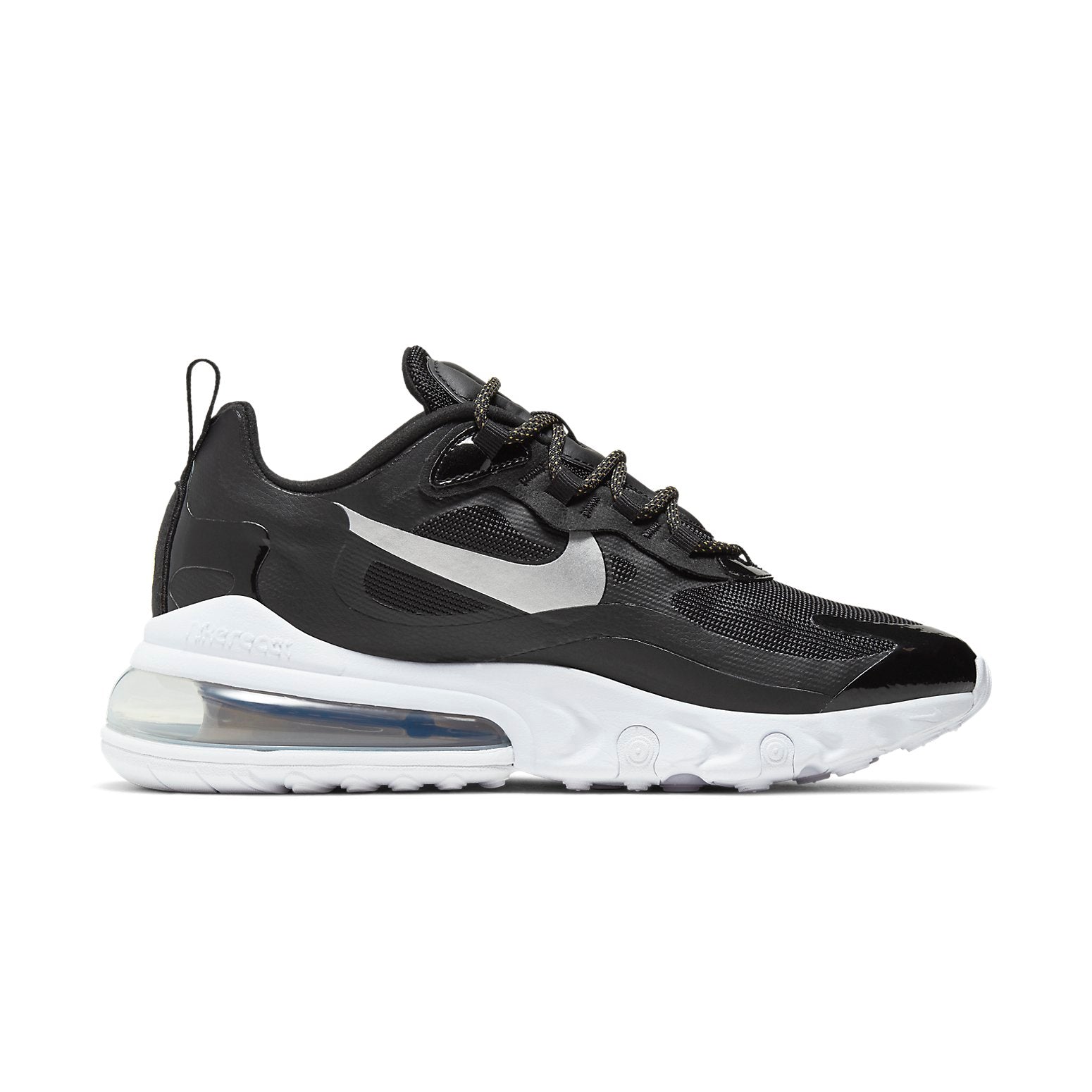 (WMNS) Nike Air Max 270 React 'Black Metallic Silver' CT3426-001