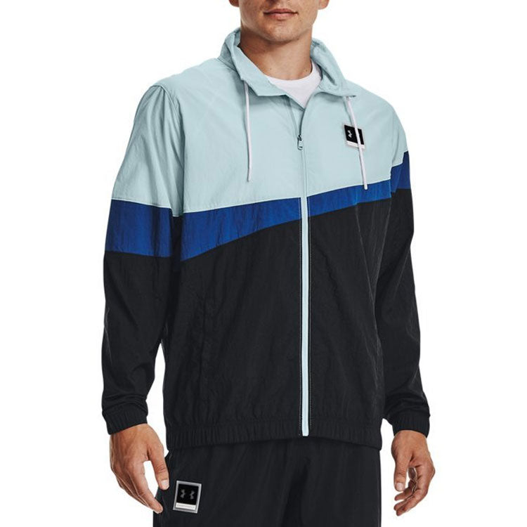 Under Armour Fashion Woven Full Zip Jacket 'Blue Multi' 1366219-478
