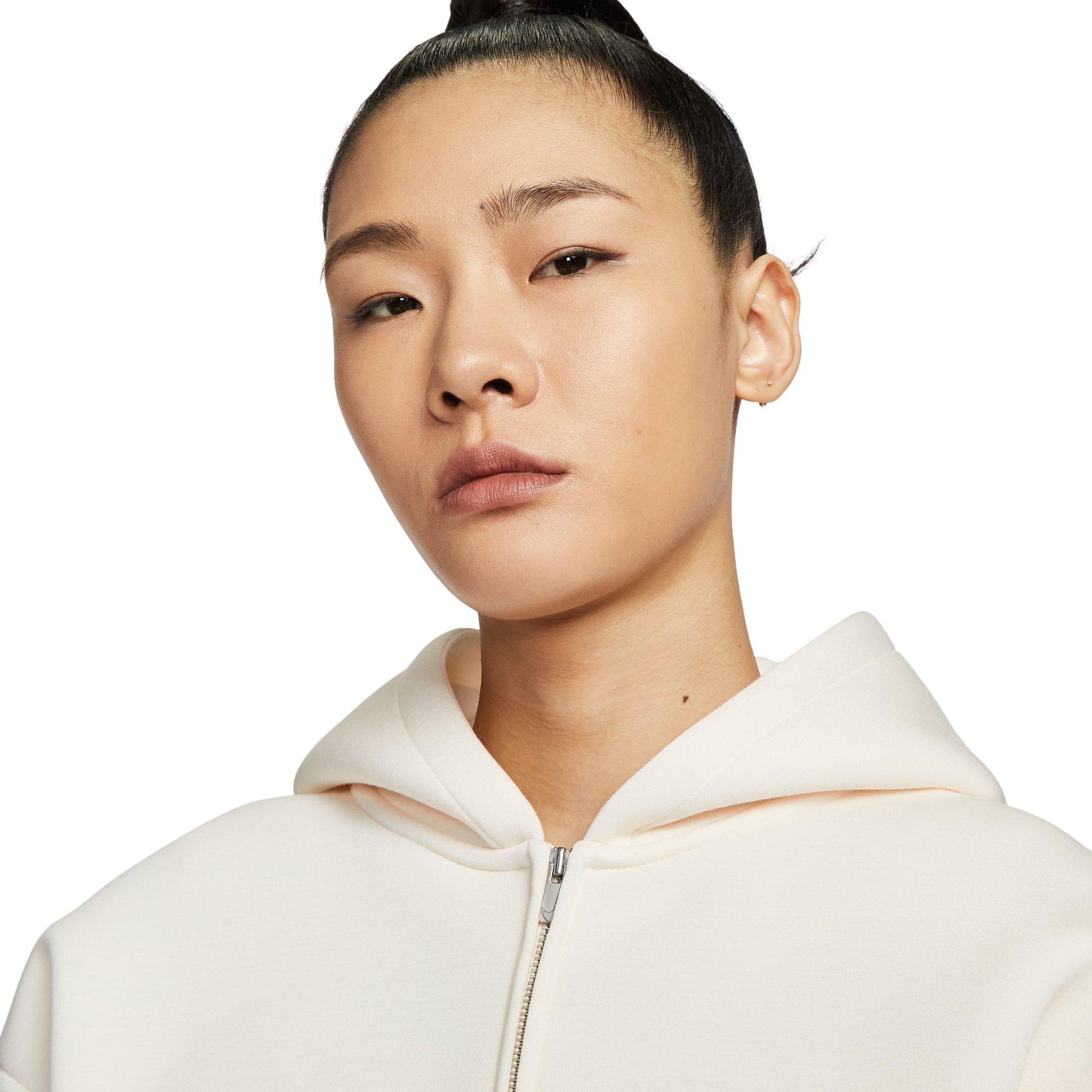 (WMNS) Nike Oversized Full-Zip Jacket 'Pale Ivory Sail' HV2077-110
