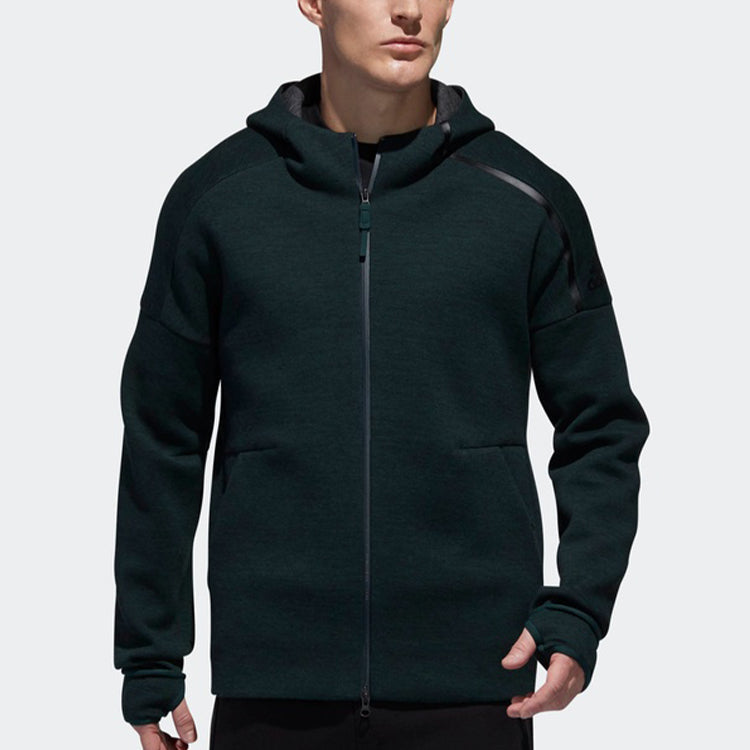 adidas Sports Knit Jacket Dark Green DY5782