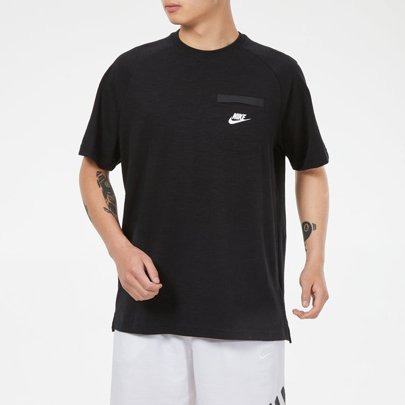 Nike Sports Training Loose Breathable Round Neck Short Sleeve Black CZ9867-010
