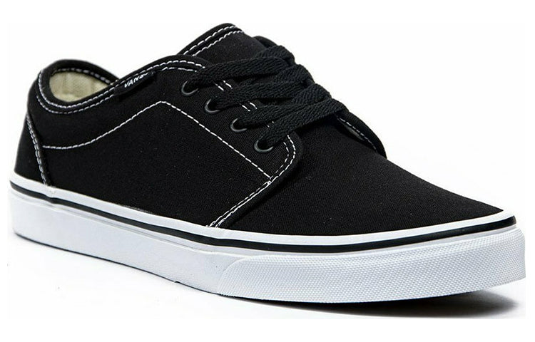 Vans 106 Vulcanized Minimalistic Cozy Low Tops Casual Skateboarding Shoes Black VN0A4UH66BT