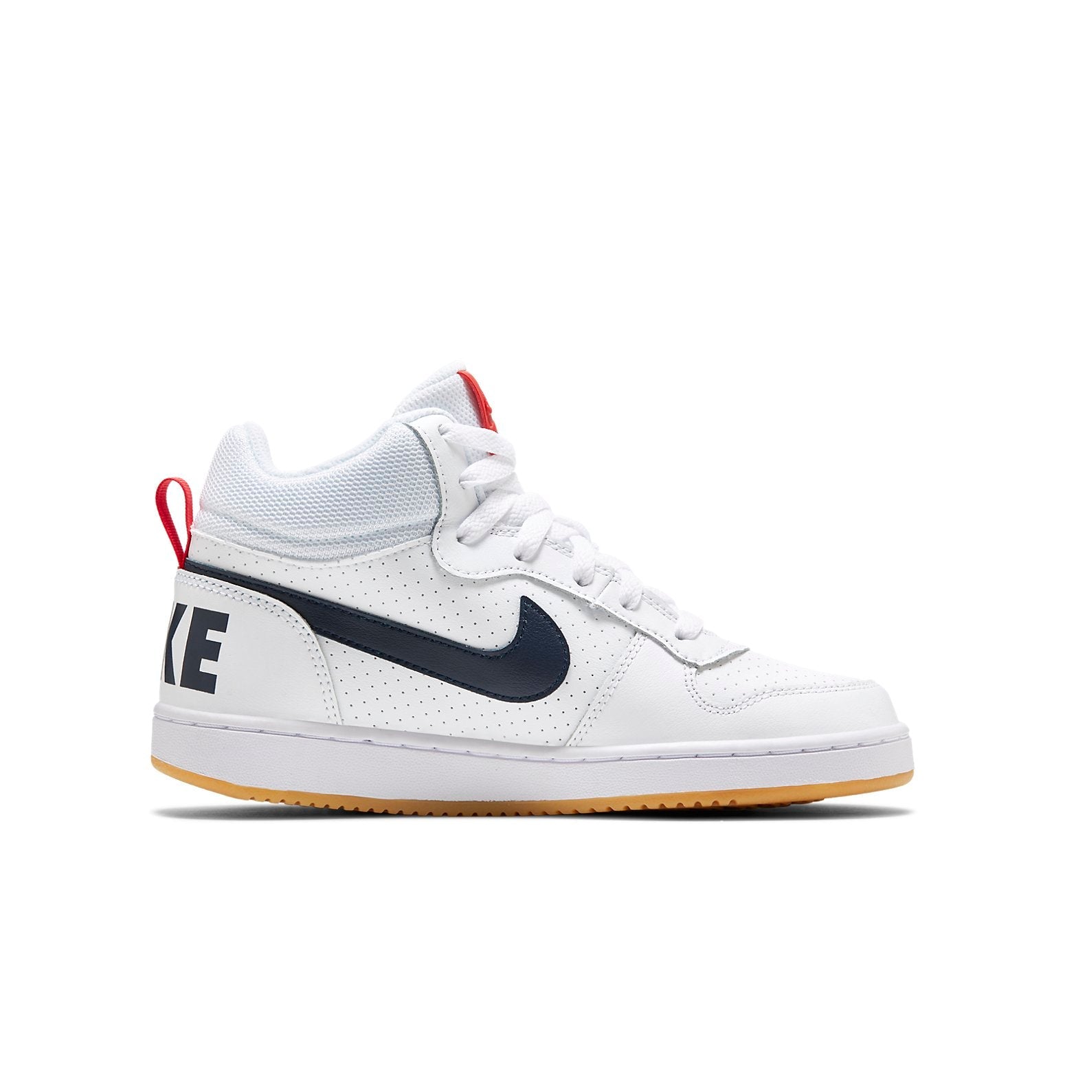 (GS) Nike Court Borough Mid 'White Obsidian Gum' 839977-107