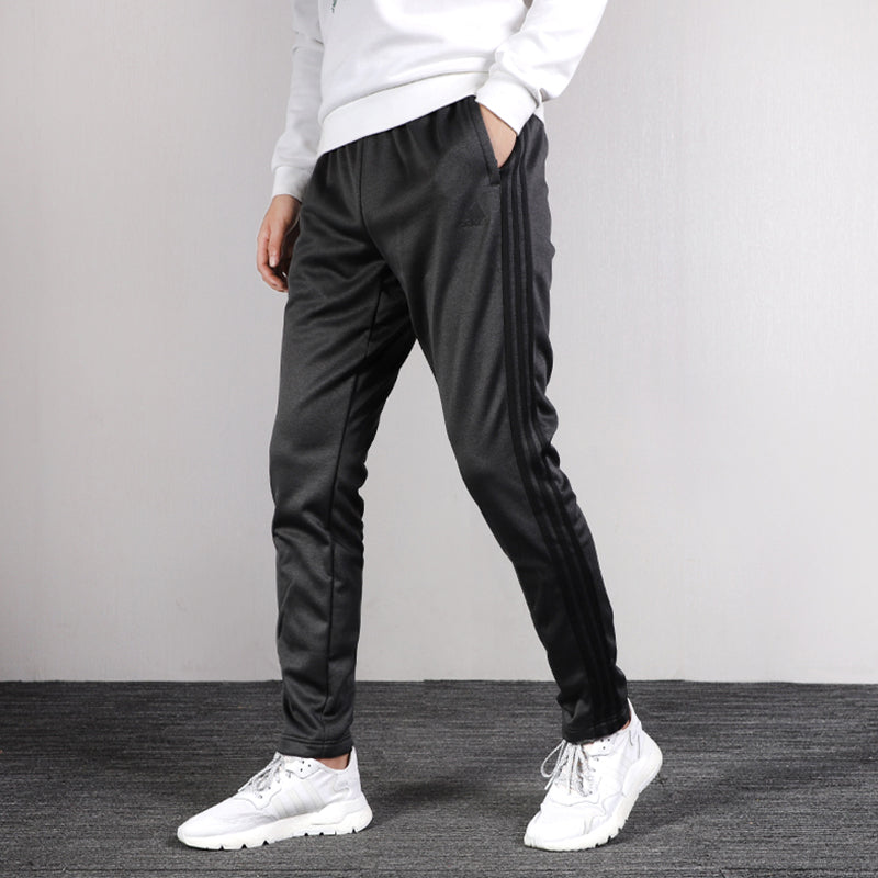 adidas Classic Stripes Logo Knitted Fleece Training Pants Men's Grey FS6896