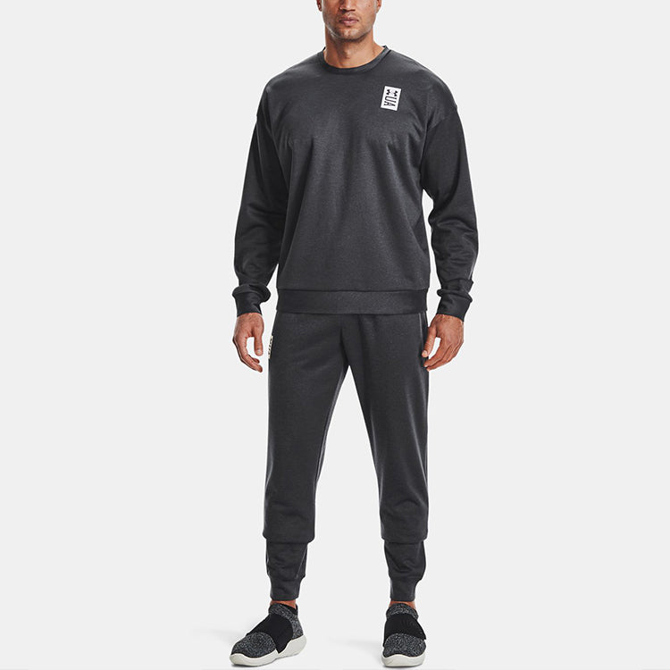 Men's Under Armour Recover Round Neck Training Loose Sports Gray 1361757-001
