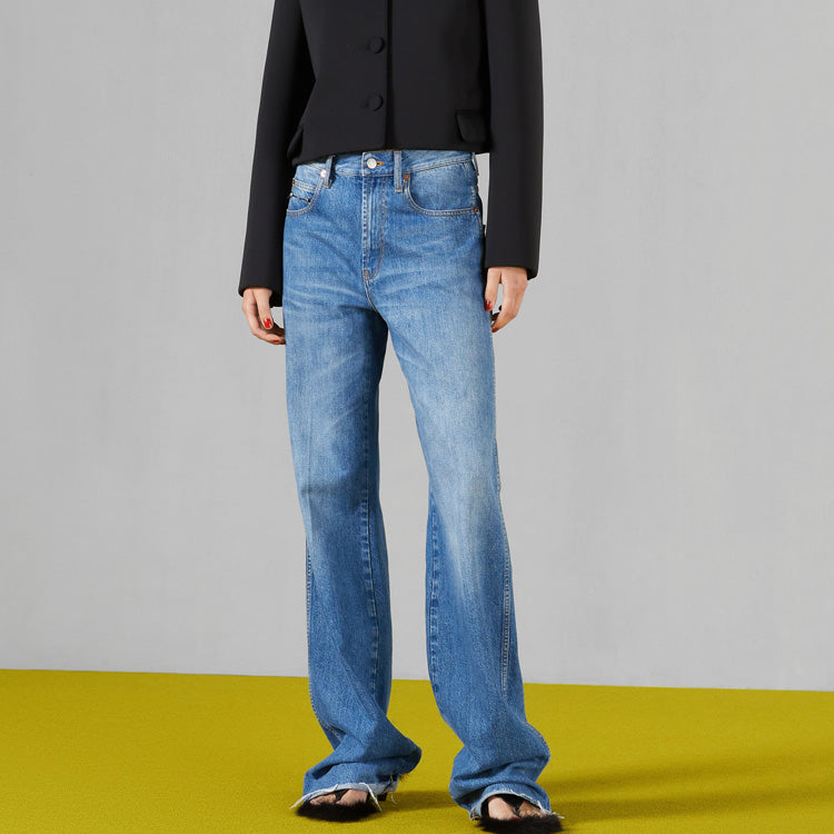 (WMNS) Gucci Denim Pant 'Blue' 764349-XDCSG-4447