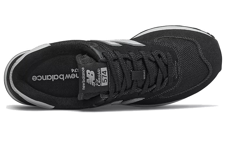 New Balance 574 Shoes Black/White ML574EE2