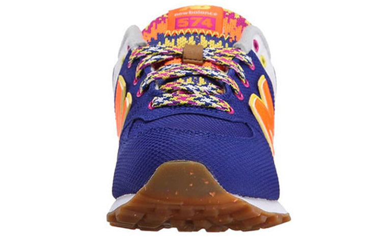 New Balance 574 Shoes For Blue/Orange KL574T5G