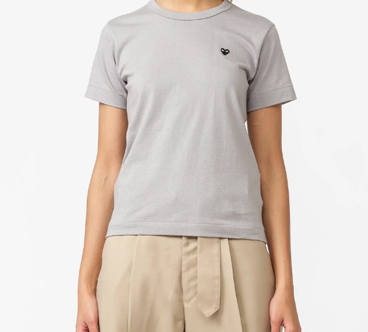 (WMNS) COMME des GARCONS PLAY Mini Logo Tee 'Grey Black' AZ-T213-051-3