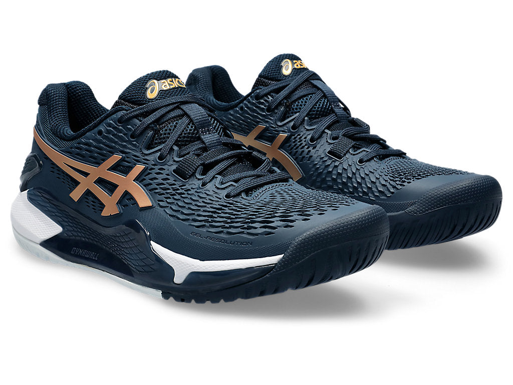 (WMNS) ASICS Gel-Resolution 9 'French Blue Pure Gold' 1042A268-960