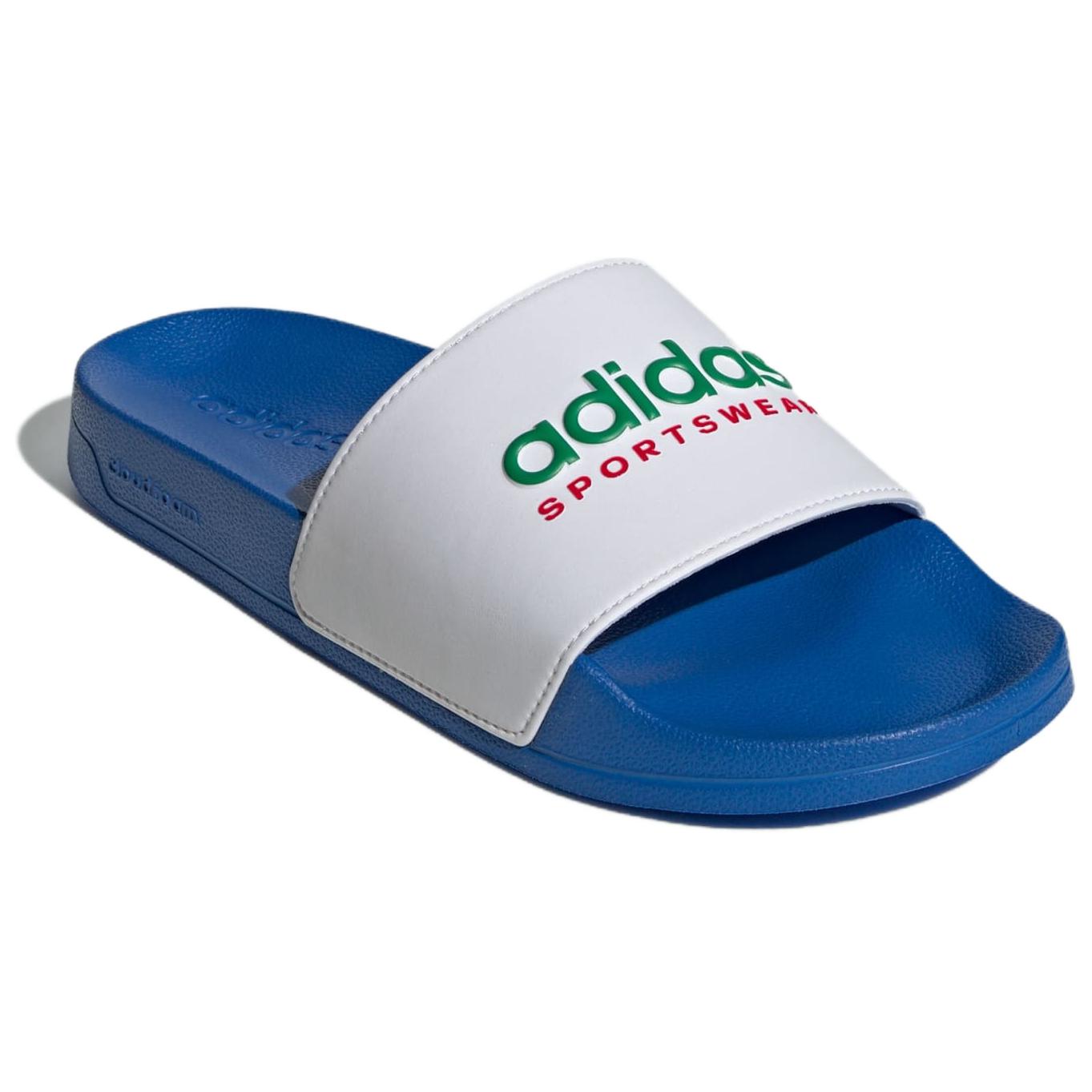 adidas Adilette Shower Slides Asia Sizing 'Bright Royal White' IE8943
