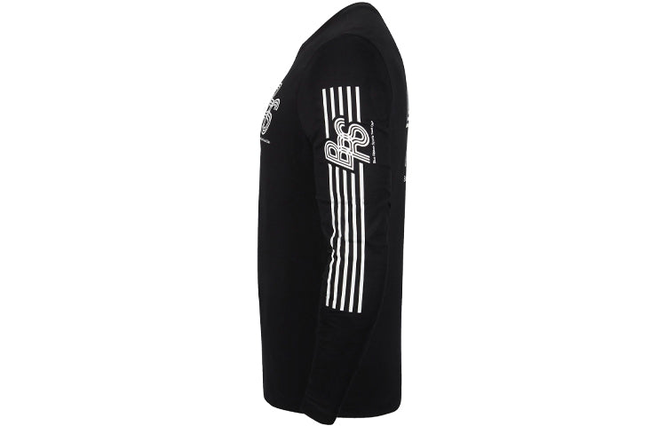 Nike Dri-Fit Printing Running Sports Long Sleeves Black DH4345-010
