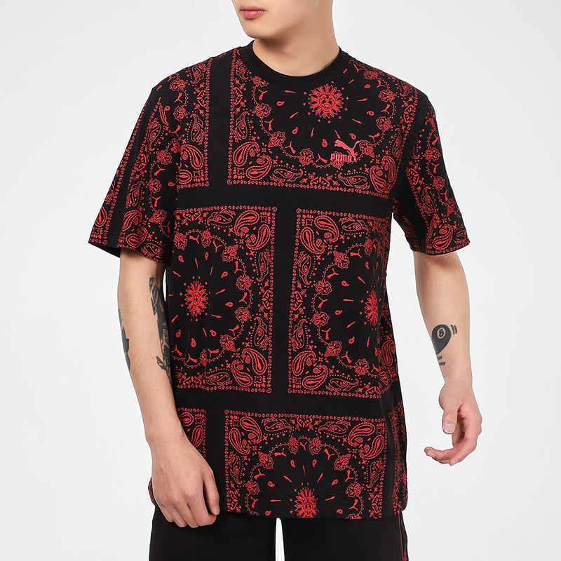 PUMA OB All Over Print T-Shirt 'Red' 532652-01