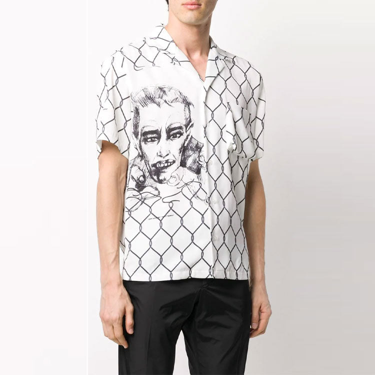 Off-White Printing Short Sleeve Shirt Version White OMGA103S20H870330110