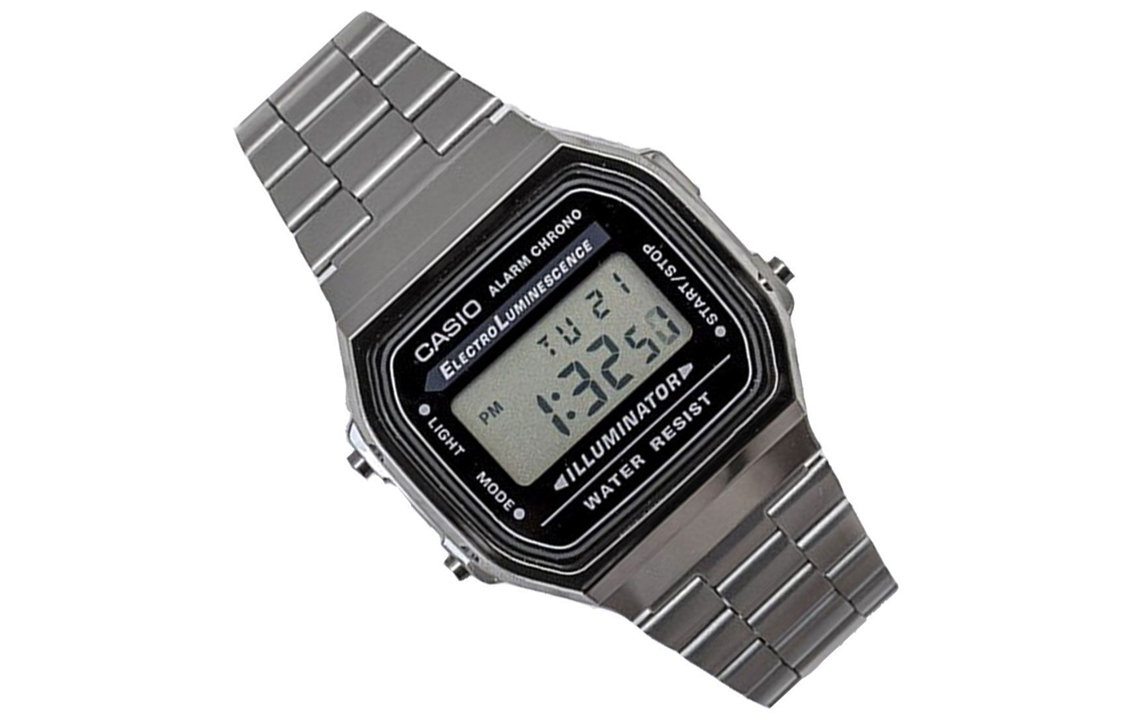 Casio Digital Classic Watch 'Black Silver' A168WGG-1A