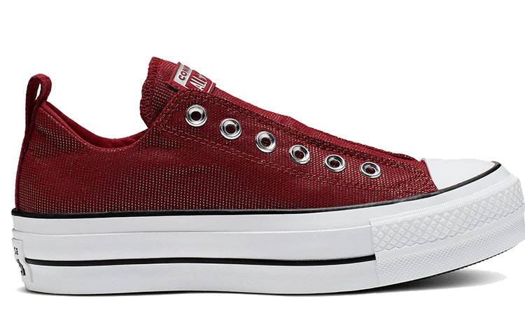 (WMNS) Converse Chuck Taylor All Star Final Frontier Platform Slip Thick Sole 'Red White' 565239C