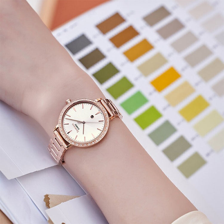 CASIO Waterproof SHEEN Quartz Sapphire Crystal Rose Gold Analog SHE-4535PG-7AU