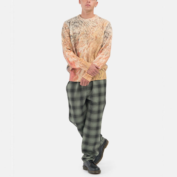 Stussy Shadow Plaid Relaxed Pant 'Olive' 1165081