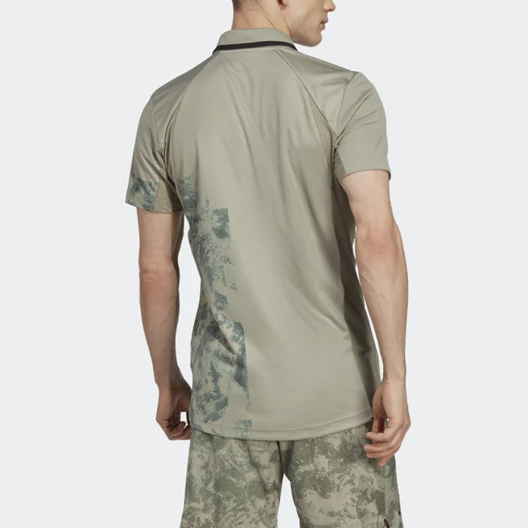 adidas Tennis Paris HEAT.RDY FreeLift Polo Shirt 'Silver Pebble' HT7233