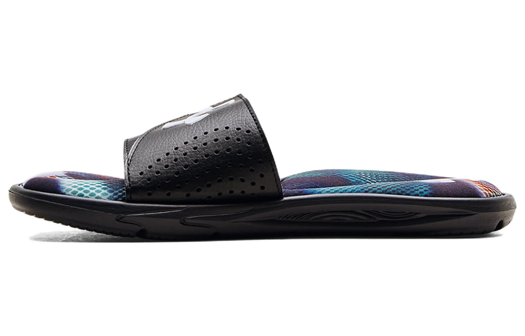 Under Armour Ignite 6 Graphic Strap Slide 'Cruise Blue Camo' 3024450-400