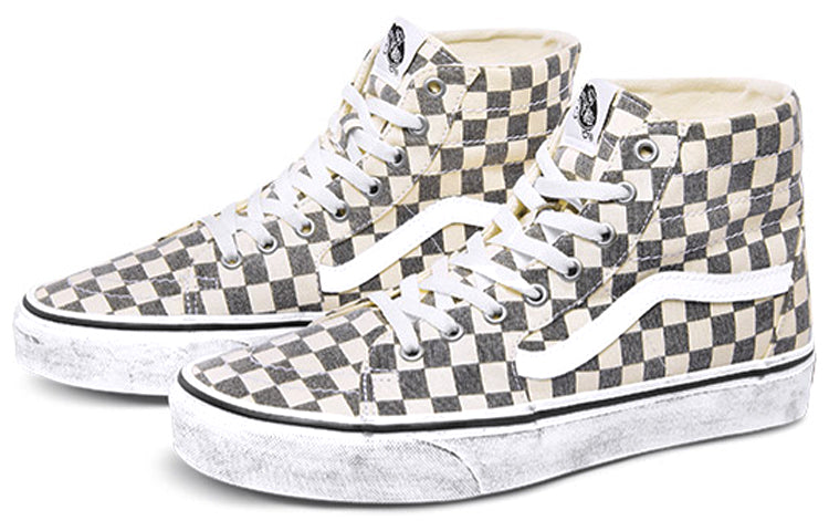 Vans SK8-HI Tapered Grey/White Washed Checkboard VN0A4U16HQE