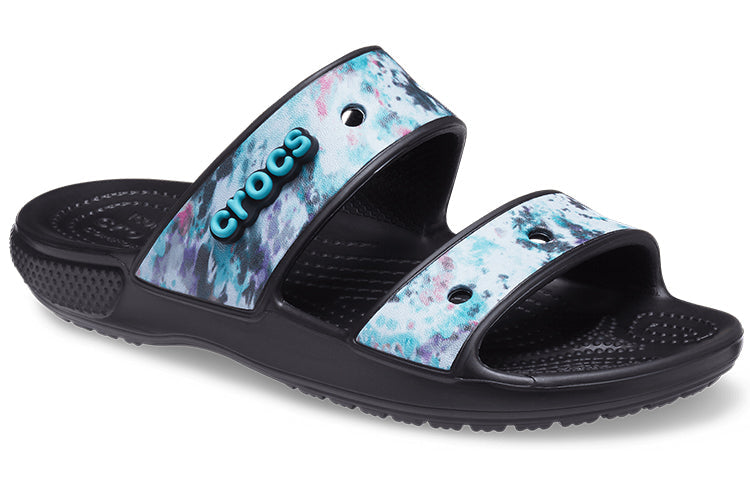 Crocs Classic Casual Unisex Blue Black Slippers 207283-988