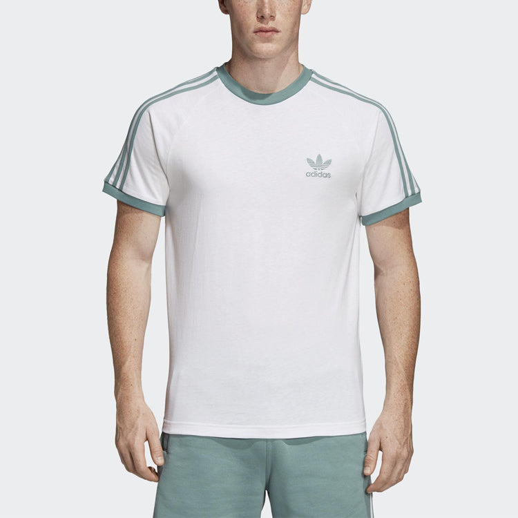 adidas originals Round Neck Pullover Short Sleeve White DY1530