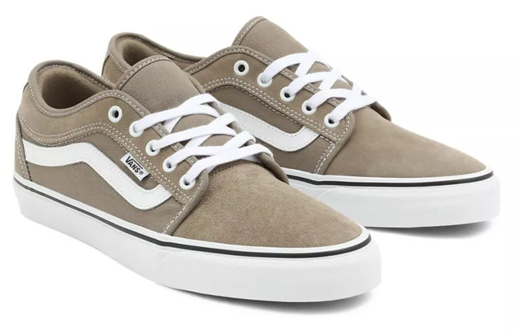 Vans Unisex Chukka Low Sidestripe Sneakers Khaki VN0A5KQZ84M