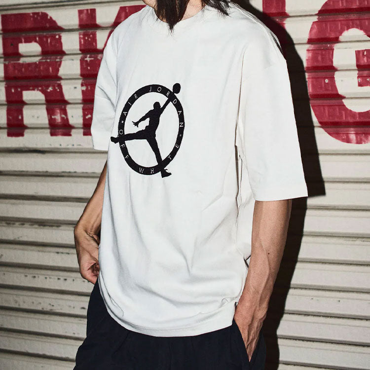Air Jordan x Off-White MJ T-Shirt Asia Sizing 'White Black Forest Green' DM0062-054