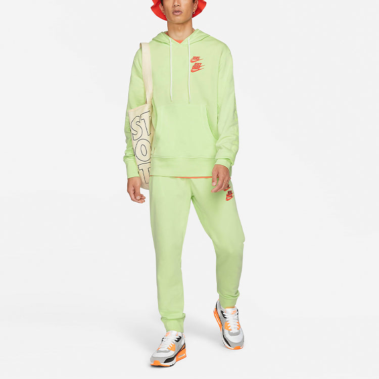 Nike Alphabet Printing Sports Pullover Green DA0932-383