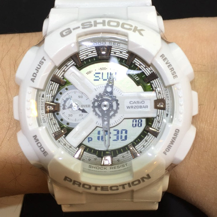 CASIO G-Shock Analog-Digital 'White' GMA-S110CM-7A2