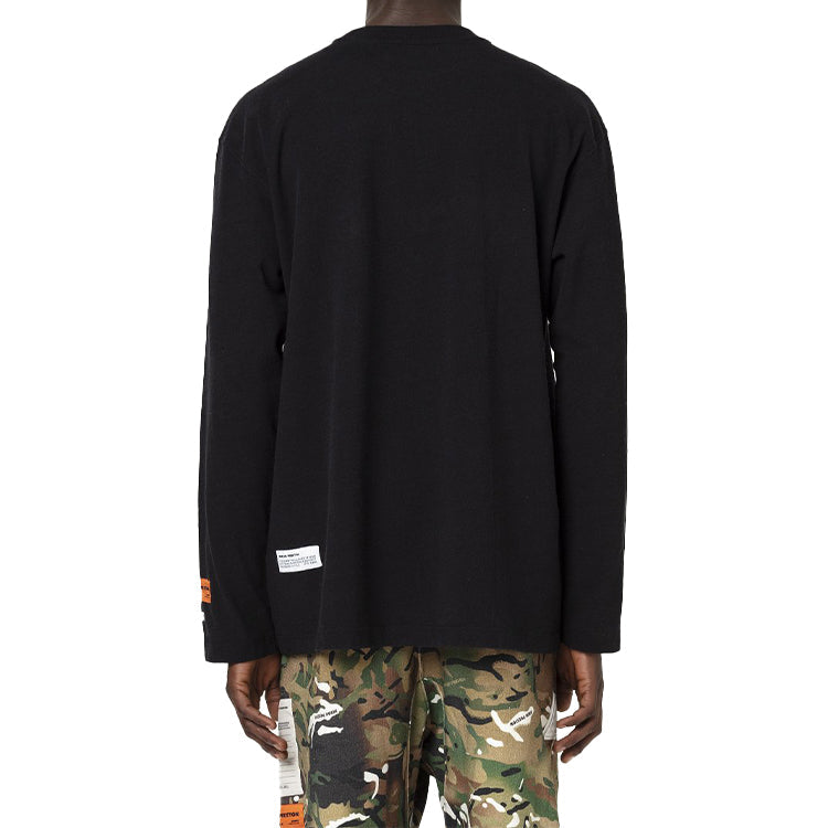 HERON PRESTON L/S animal Printing Long Sleeves Unisex Black HMAB016F20JER0021020