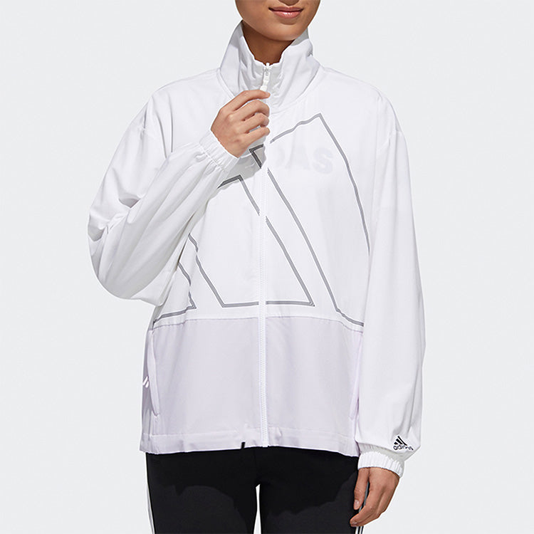 (WMNS) adidas Track Top Casual Sports Jacket White GL5619