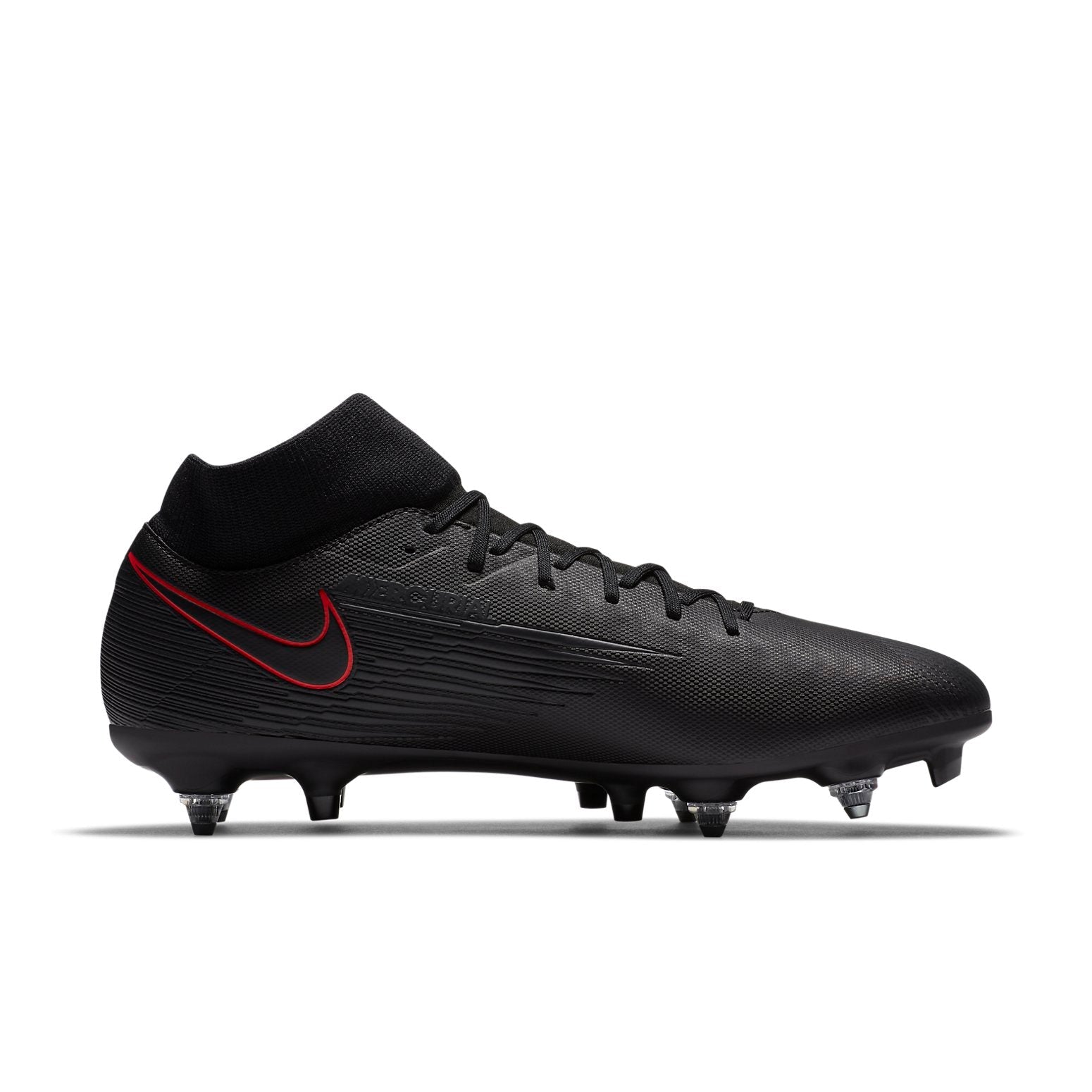 Nike Mercurial Superfly 7 Academy SG-PRO Anti-Clog Traction 'Black Red' BQ9141-060