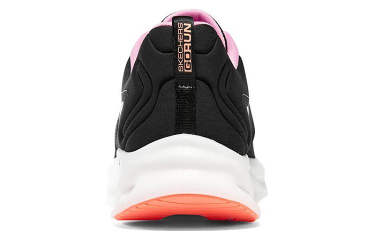 (WMNS) Skechers GO RUN Swirl Tech 'Black White Pink' 129496-BKPK