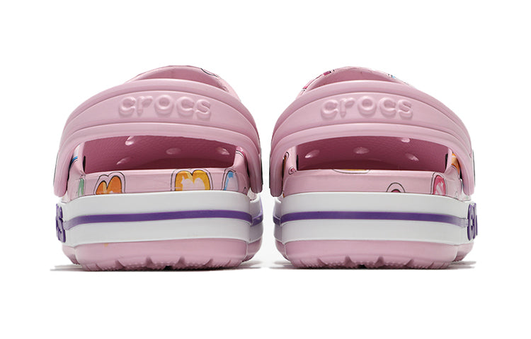 (PS) Crocs Classic Clog Multi-Color Pattern Shoe Pink 207020-6GD