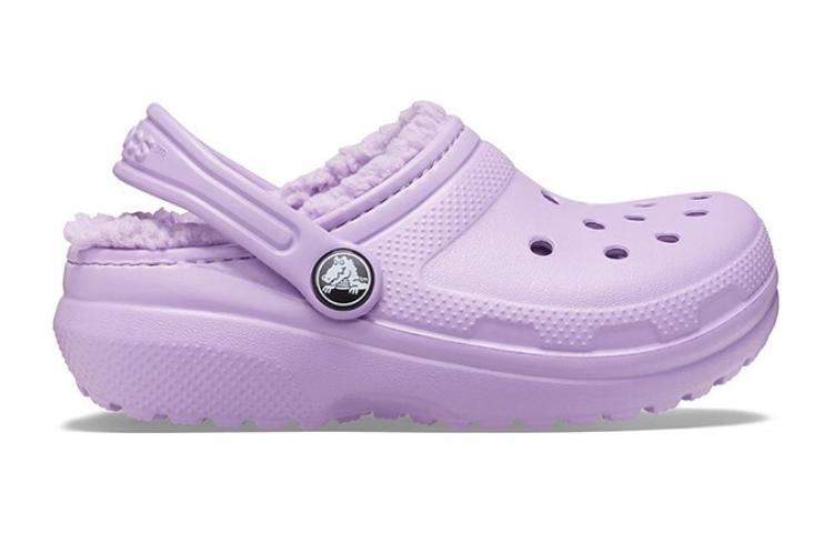 (TD) Crocs Classic Lined Clogs 'Purple' 207009-5PR