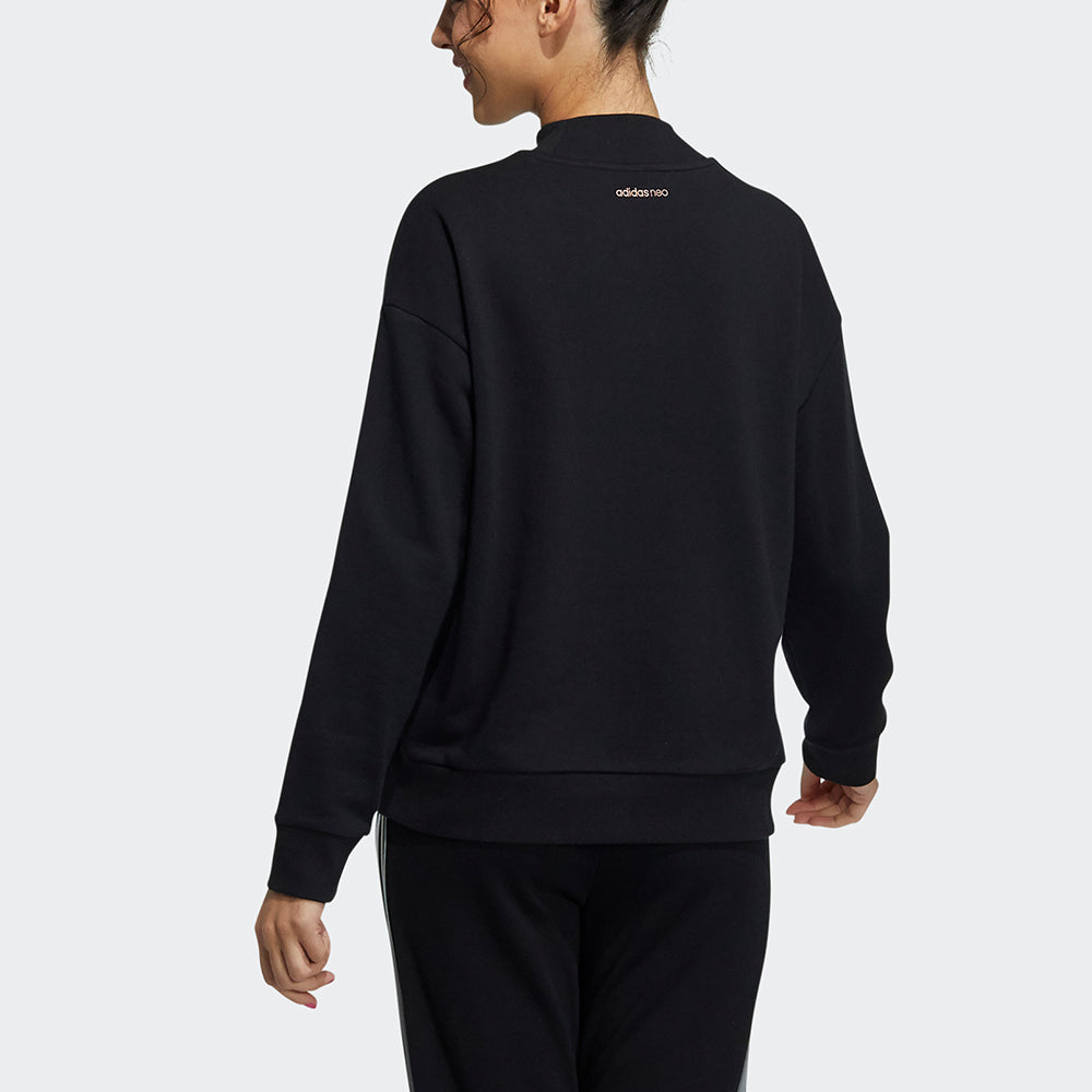 (WMNS) adidas Neo Oct Sweaters 'Black' H16302