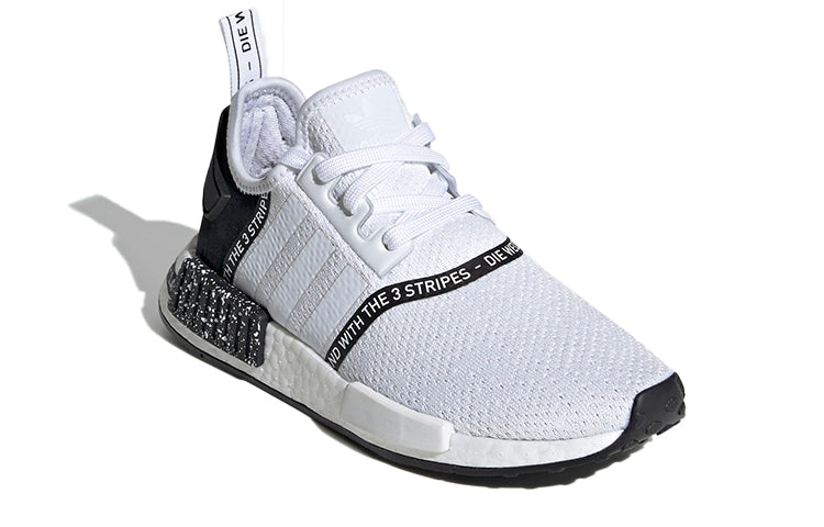 (GS) adidas NMD_R1 J 'White Black' EF3647