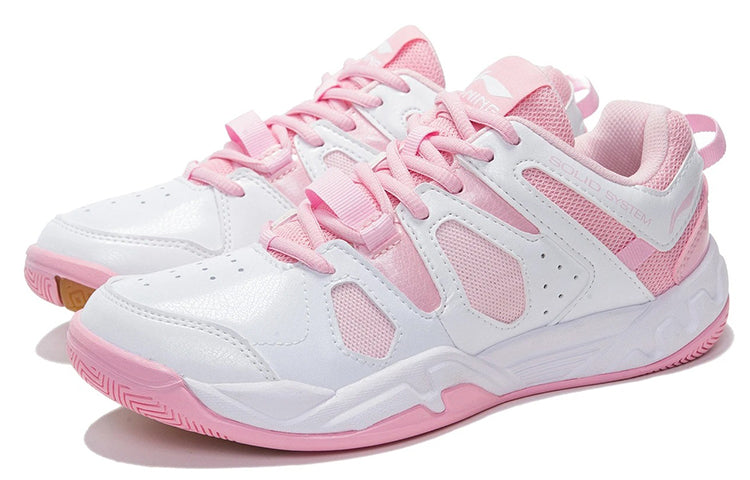 (WMNS) Li-Ning Badminton Shoes 'Standard White Light Pinkred' AYTN024-14