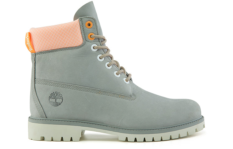 Timberland Hi-Vis Heritage 6 Inch Waterproof Wide Fit Boot 'Grey' A2HY4W